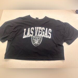 Las Vegas Raiders Black Crop Top